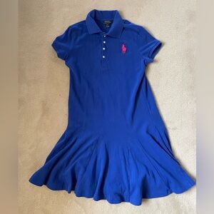 Polo Ralph Lauren navy blue polo shirt dress size L for girls 12-14